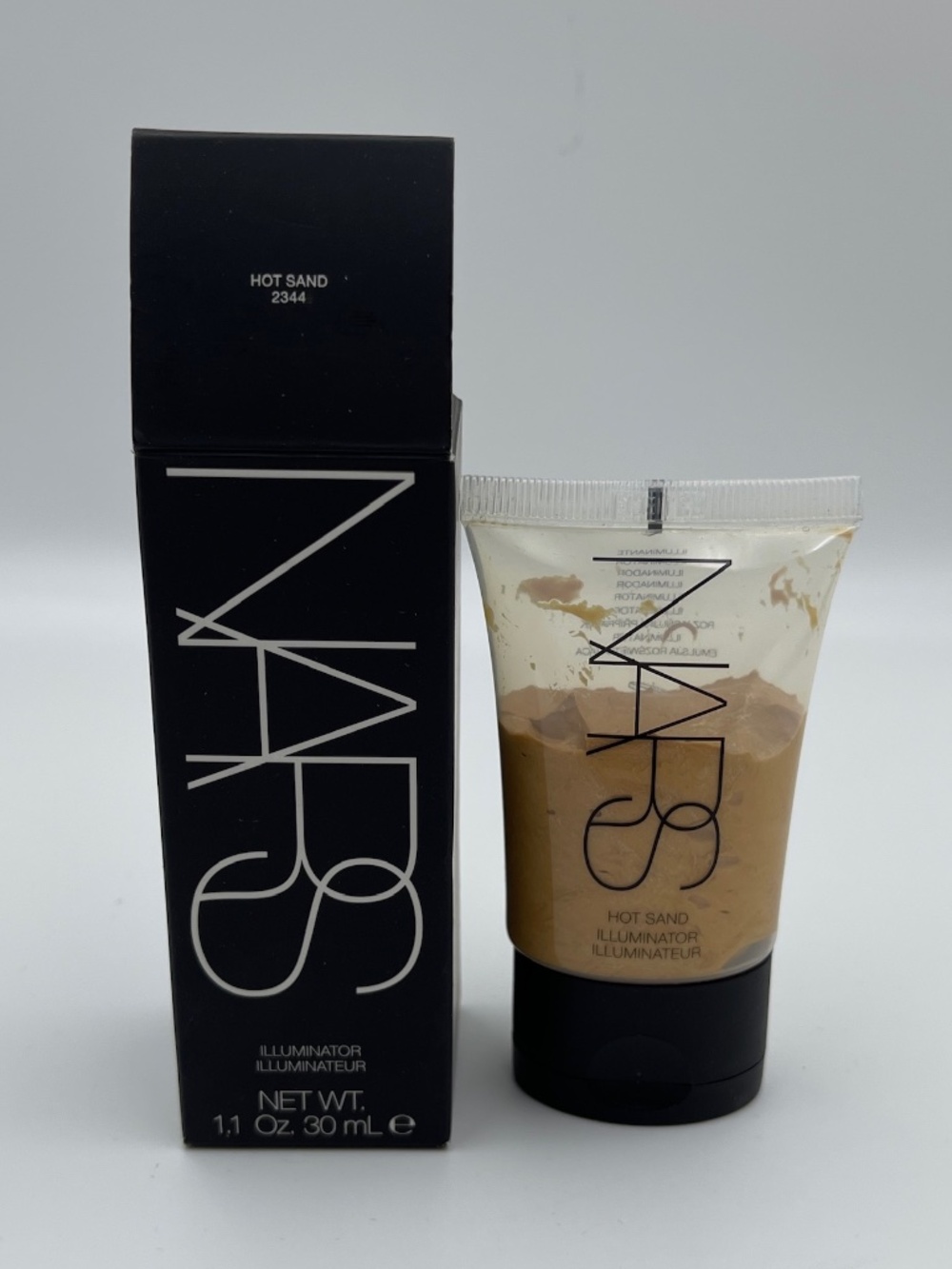 RARE NEW in Box NARS 2344 Hot Sand ILLUMINATOR 1.1 OZ./30ml Hard to find makeup
